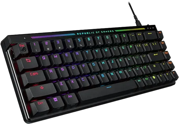 Клавiатура Asus ROG Falchion Ace Magnetic Switches RGB Black (90MP03VE-BKUA20) - фото 2