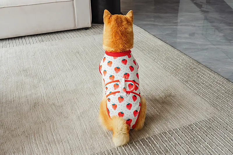 Костюм для відновлення після операції для собак VPETER Strawberry, S - фото 8