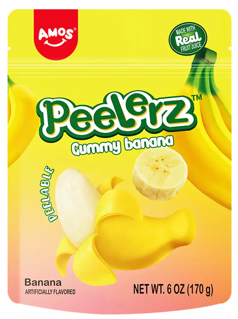 Желейні цукерки Amos Peelerz Banana 170г