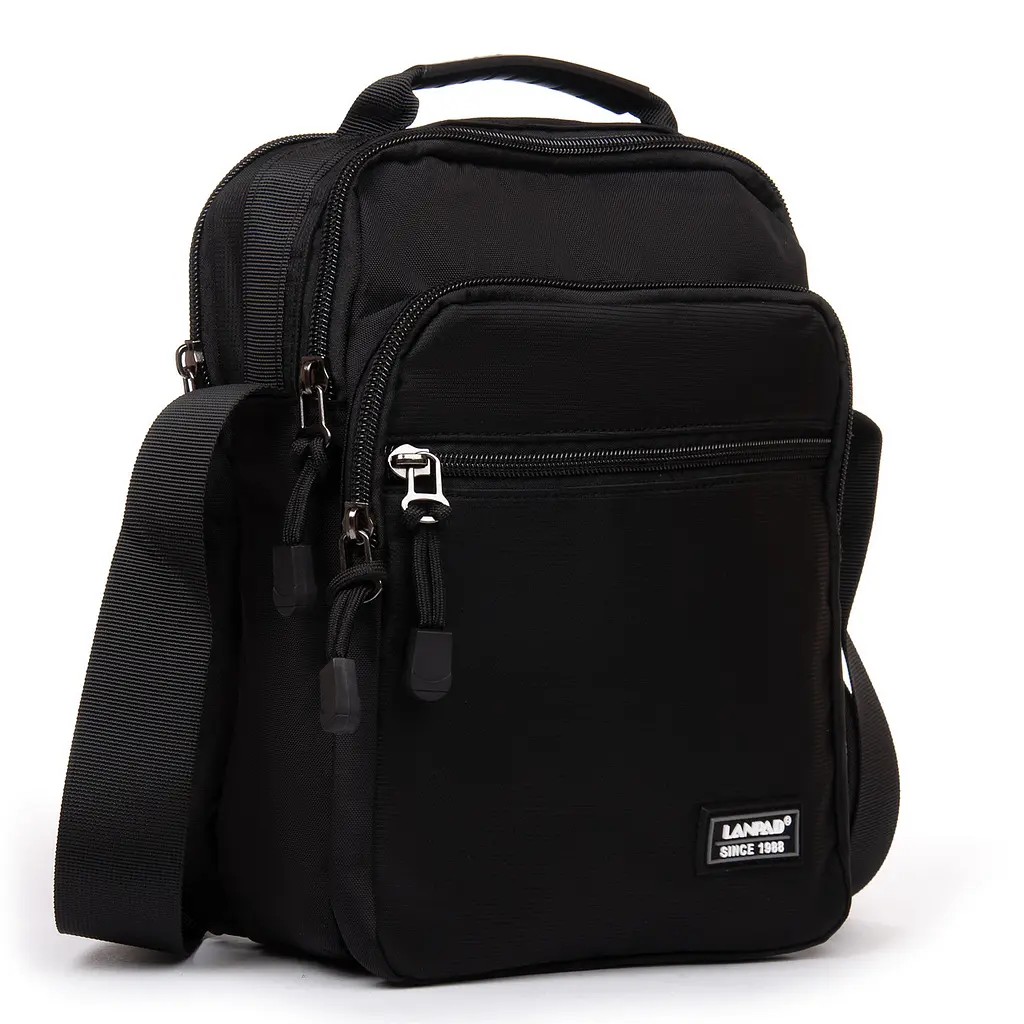 Чоловіча сумка-планшет Lanpad чорний (LAN82053 black) - фото 3