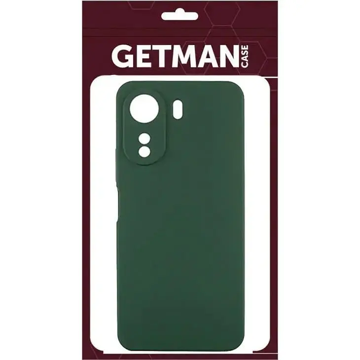 Чехол GETMAN Liquid Silk Full Camera для Redmi 13C / Poco C65 Dark Green [121218] - фото 3