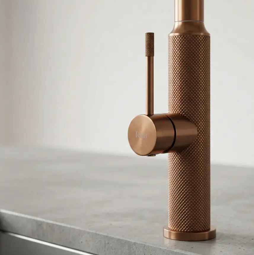 Змішувач для кухні Rea Master із висувним виливом brushed copper REA-B7203 - фото 5