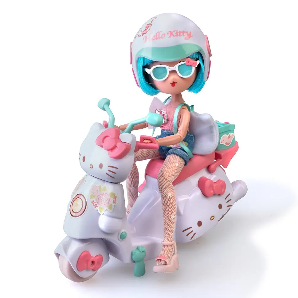 Дитяча лялька "Красуня Пінк на скутері" 4SF Manga Dolls HKTF3000 серії "Hello Kitty" - фото 2