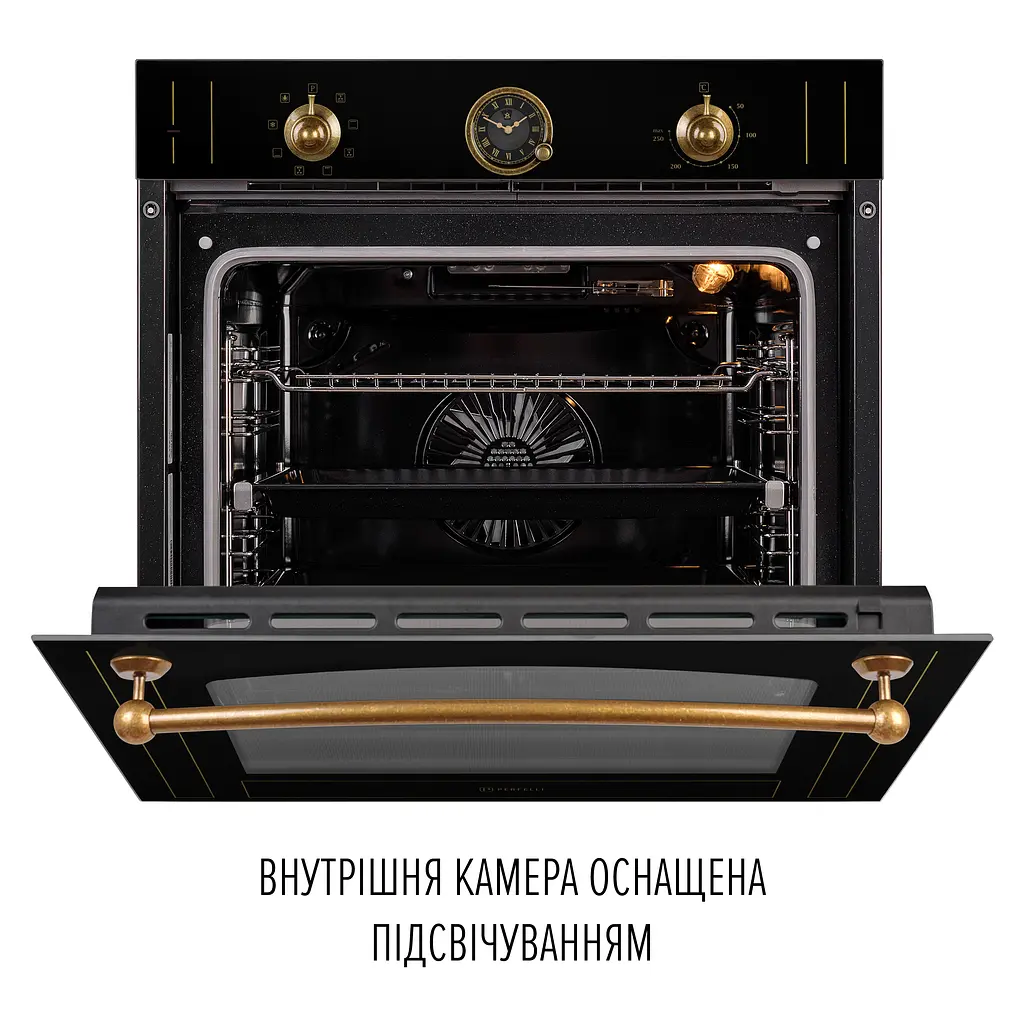 Духовой шкаф электрический PERFELLI VINTAGE 6A8N NERO - фото 10
