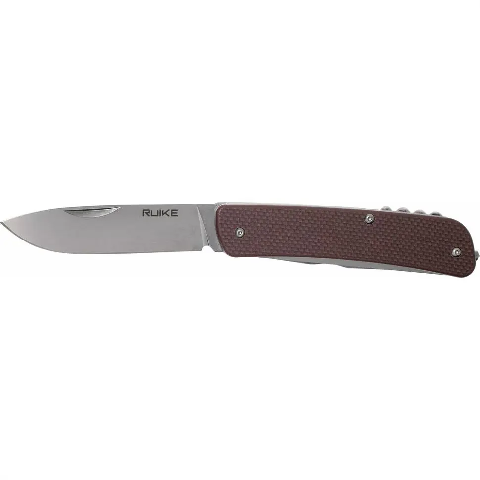 Багатофункціональний ніж Ruike Criterion L32, (8.5 см) 12C27 / G10 коричневий, 13 інстр. - фото 3