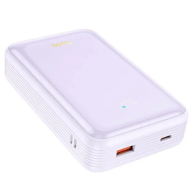 Аккумулятор внешний Hoco Q21A 20000mAh Great power bank с дисплеем фиолетовый - фото 2
