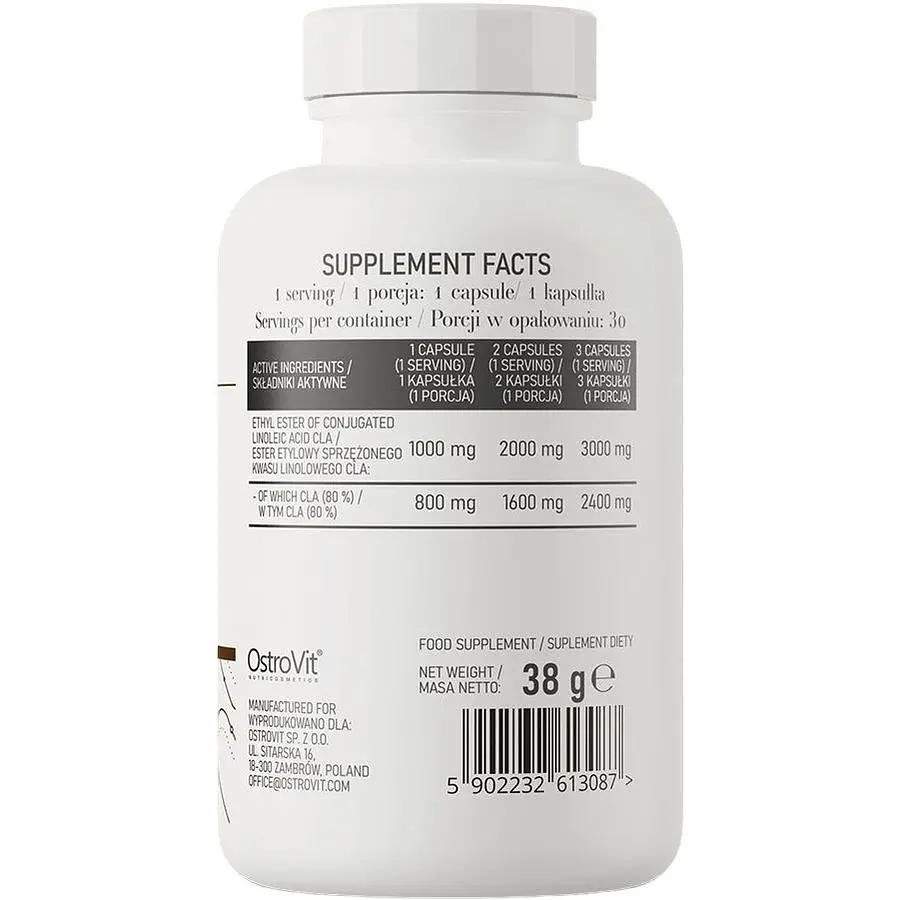 Жиросжигатель OstroVit CLA 1000 мг 30 капсул - фото 3