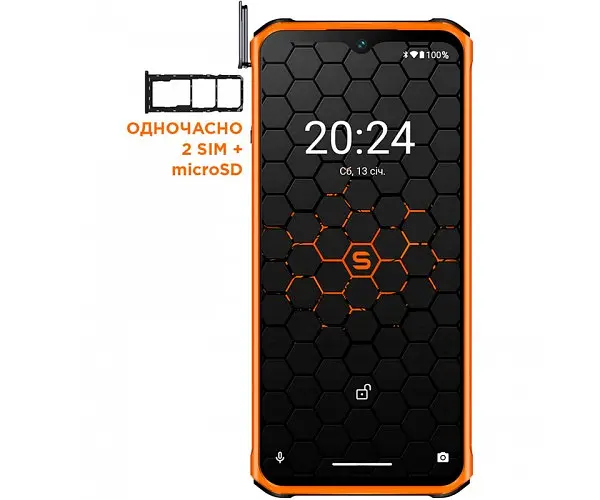 Смартфон Sigma X-treme PQ56 6/128 ГБ 10000 мАч чорно-оранжевий (4827798338025) - фото 3