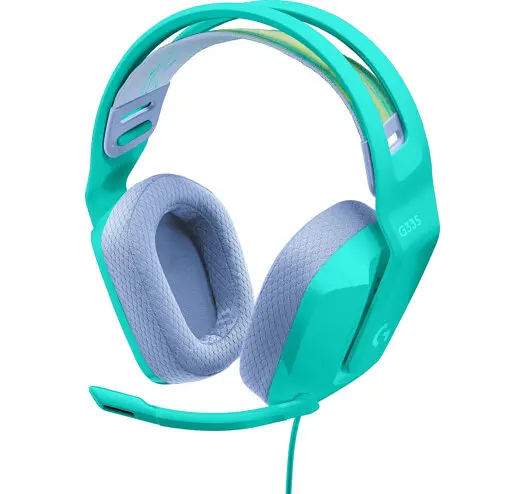 Игровые наушники Logitech G335 Wired Gaming Mint (981-001024) [70701] - фото 2