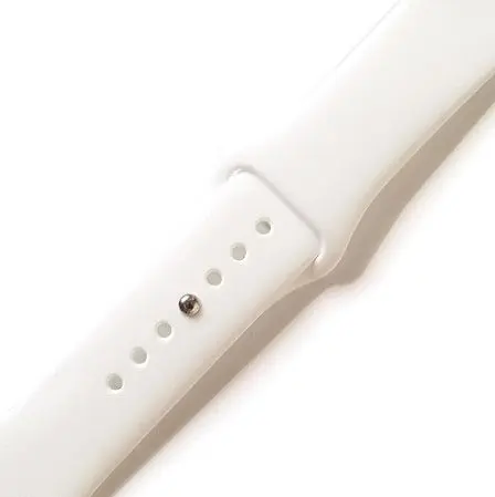 Силіконовий ремінець Watchbands для Apple Watch 38mm Розмір SM білий (WB101WHITE38SM) - фото 2