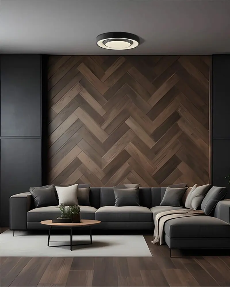 Люстра с пультом светодиодная, потолочный светильник Goldlux 326690 Zygmunt 40 Led 1x48W 3000K-6000K 5300Lm IP44 Bk - фото 2