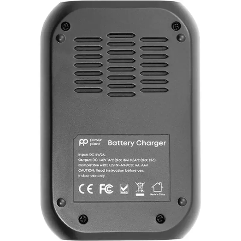 Зарядний пристрій для акумуляторів PowerPlant PP-UN4 (AA, AAA / input microUSB DC 5V/2A) (PP-UN4) - фото 3