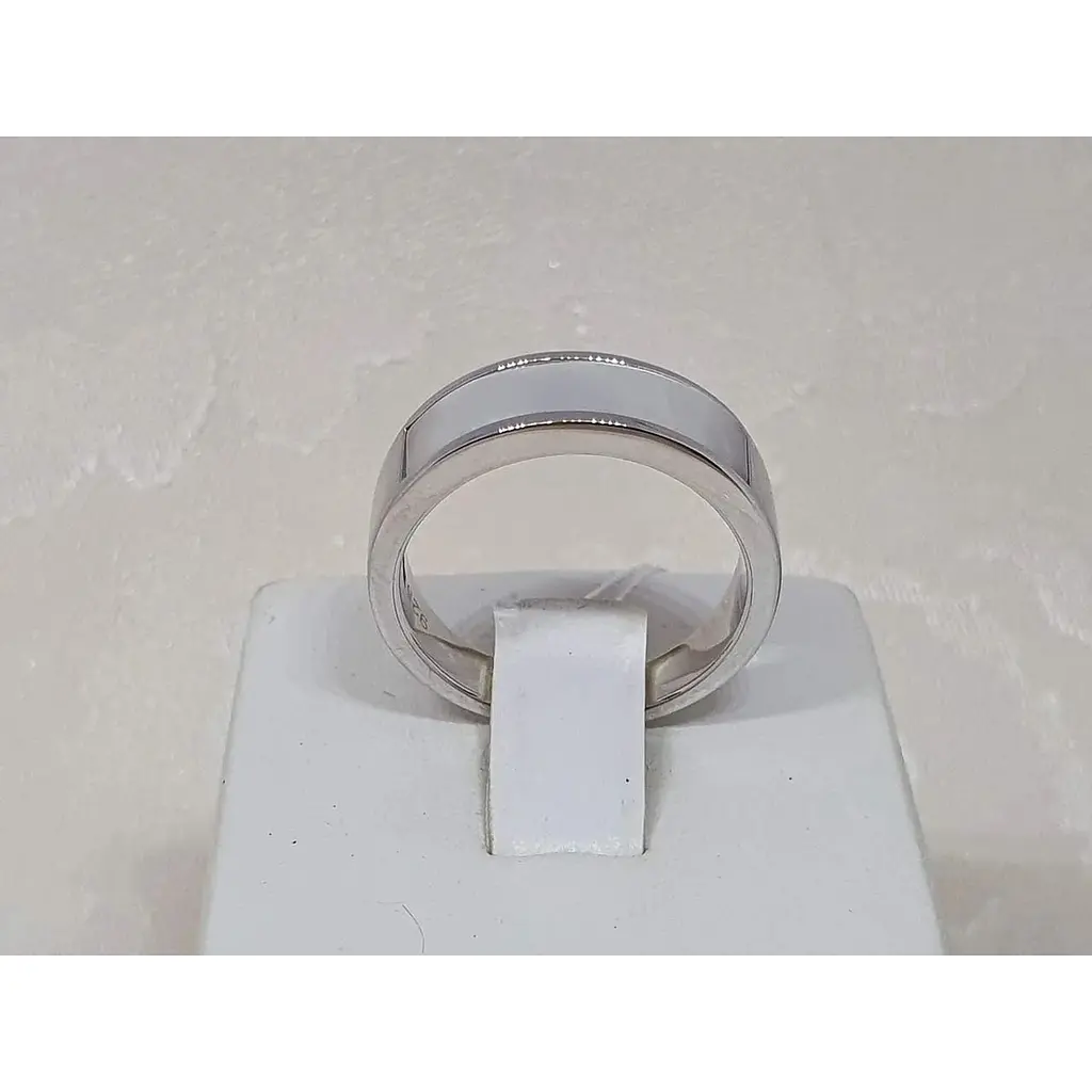 Срібне кільце Аметист з перламутром 1556512 18 - фото 3