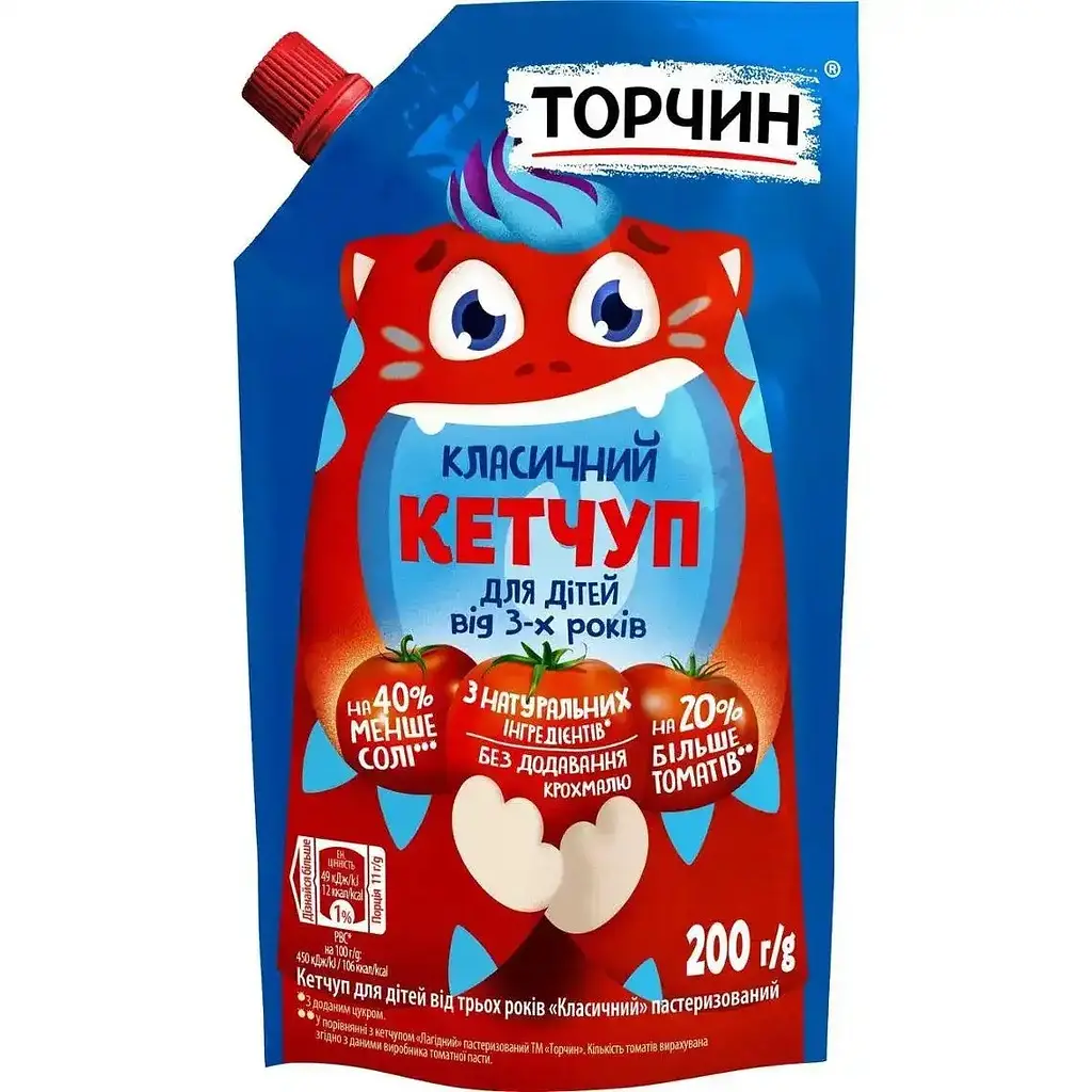 Кетчуп Торчин Класичний для дітей 200 г