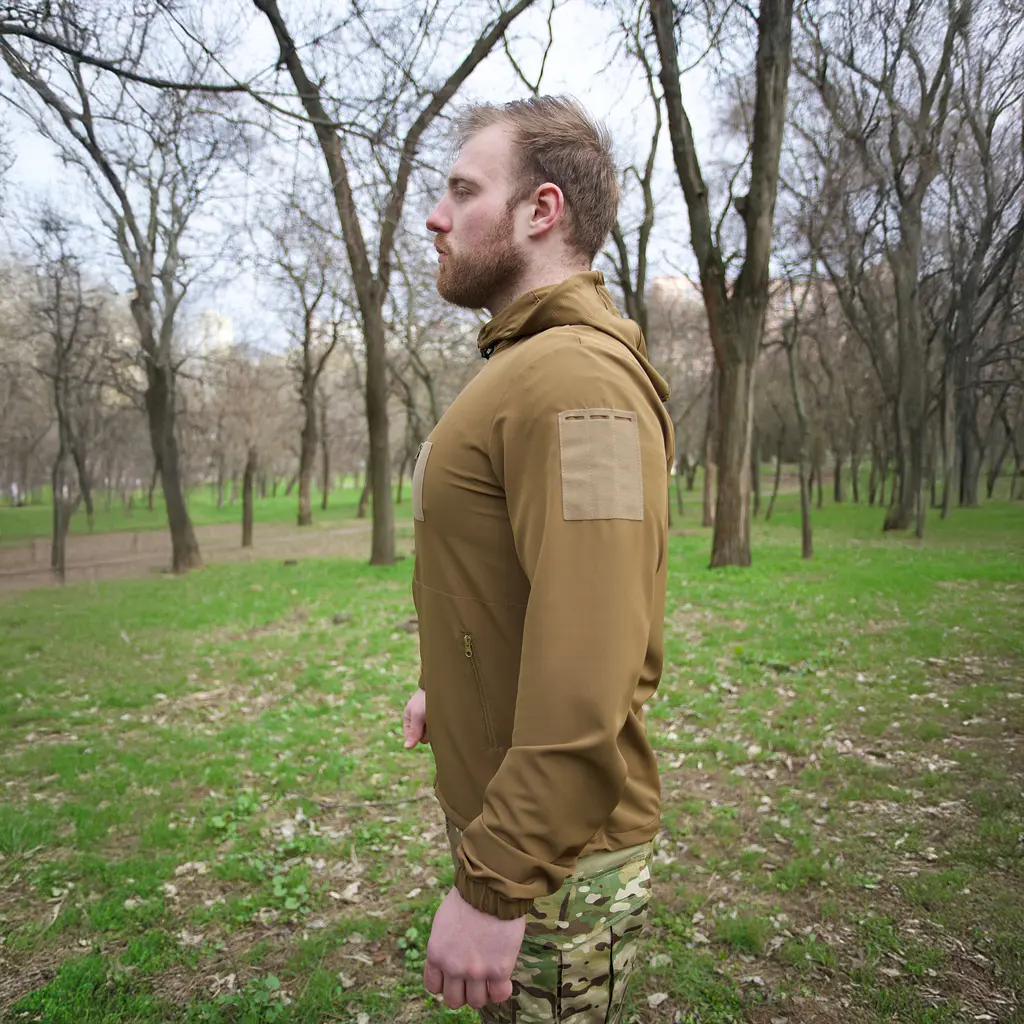 Куртка тактична Klost Double Weave HOOD койот - фото 2