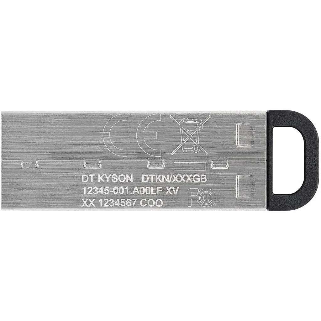 USB флеш накопичувач Kingston 256GB DT Kyson Silver/Black USB 3.2 (DTKN/256GB) - фото 3
