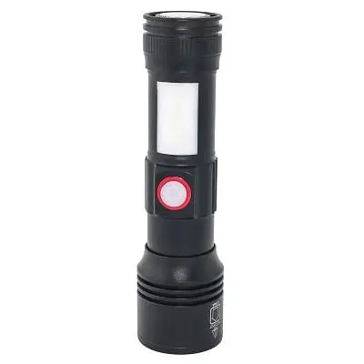 Ліхтар Quantum Adept 10W LED zoom +COB з USB+ Li-ion18650/2600mAh (QM-FL1031-18650/2600) - фото 6