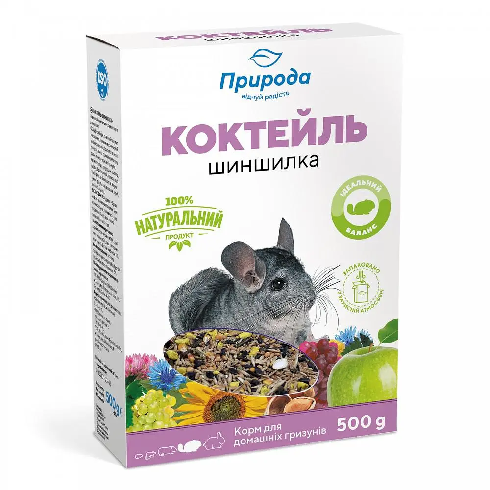 Корм Природа Коктейль для гризунів Шиншилка 500г арт.PR740047