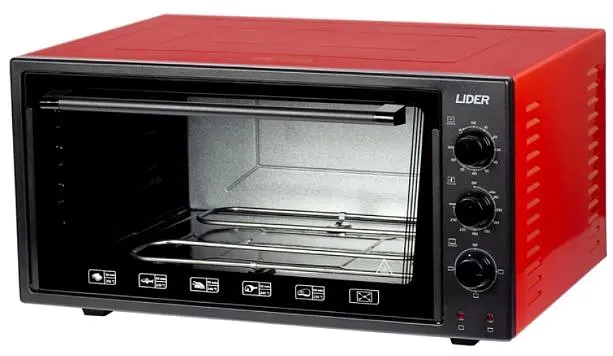 Электрическая печь Lider 4823 Eco Black-Red - фото 2