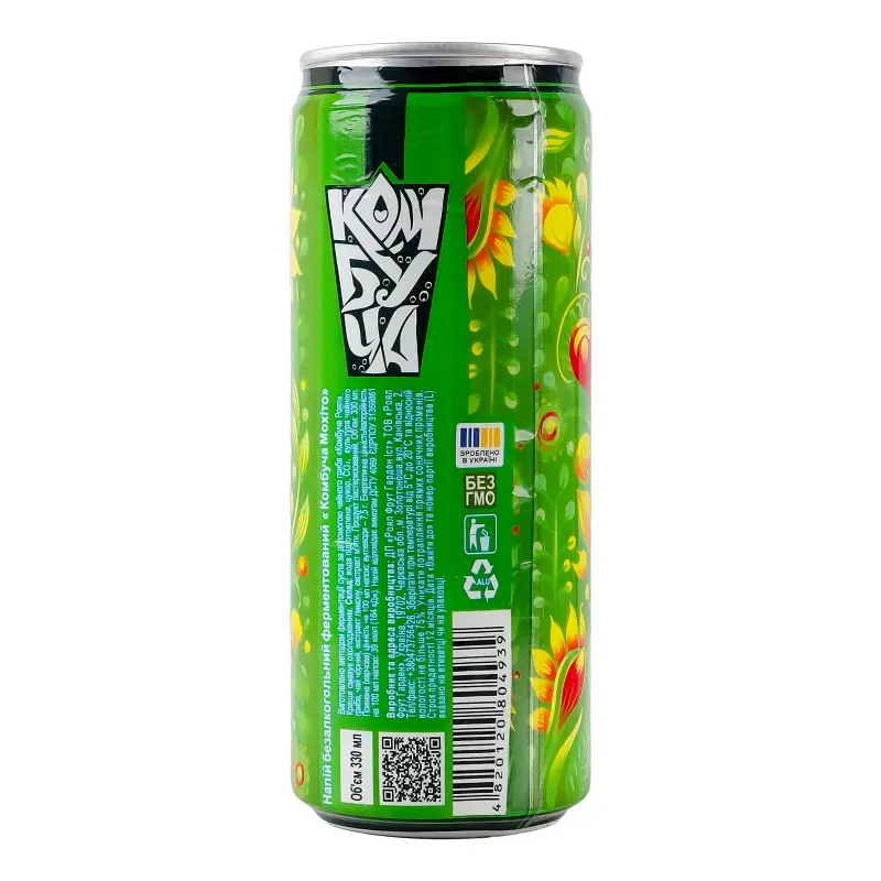 Напій Royal Fruit Комбуча Мохіто безалкогольний ферментований 330 мл - фото 4