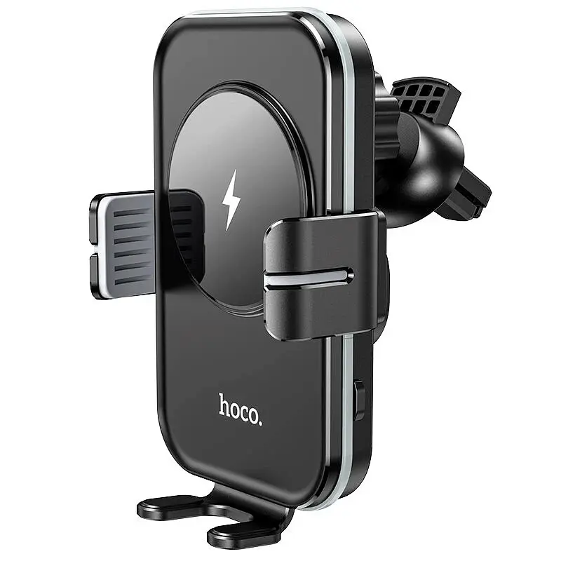 Холдер Hoco CA80 Black (Wireless Charger) - фото 5