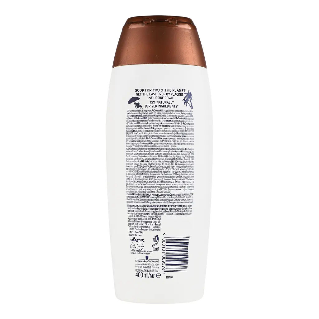 Гель для душу Fa Coconut Milk 400 мл - фото 2