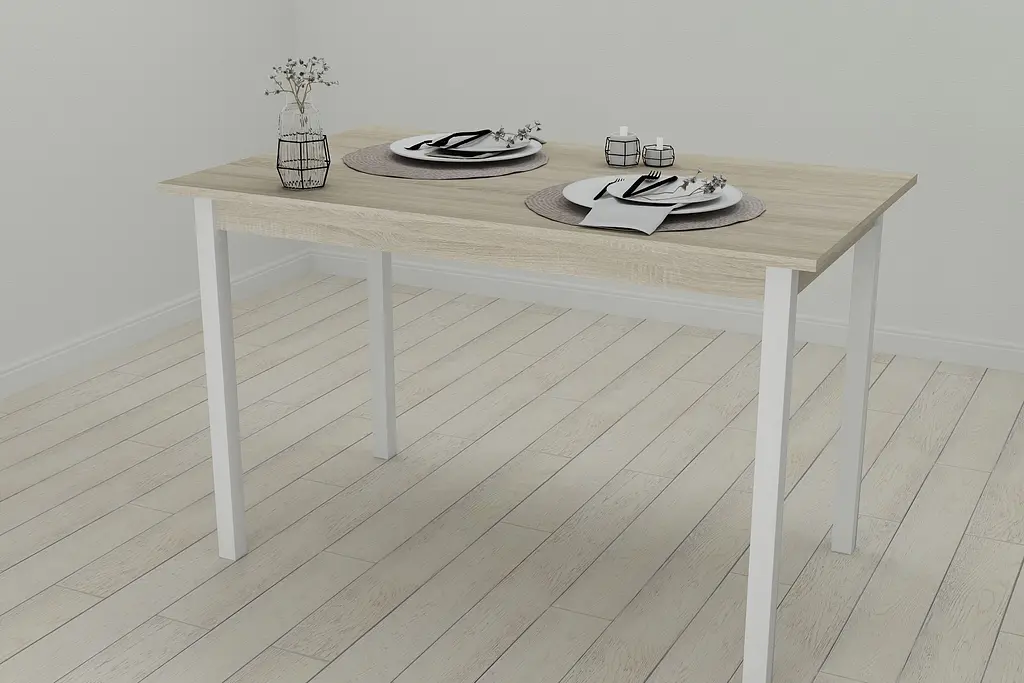 Кухонний стіл Ferrum-decor Маріо 75x120x80 Білий ДСП Сонома 16мм (FRD-106332) - фото 4