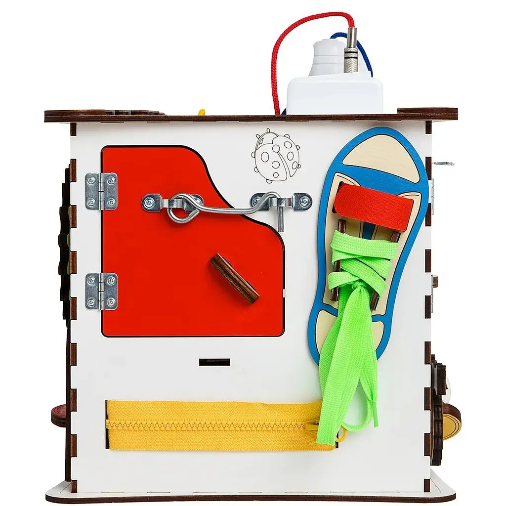 Бизикуб GoodPlay с подсветкой развивающий 25х25х25 см (K009) - фото 4