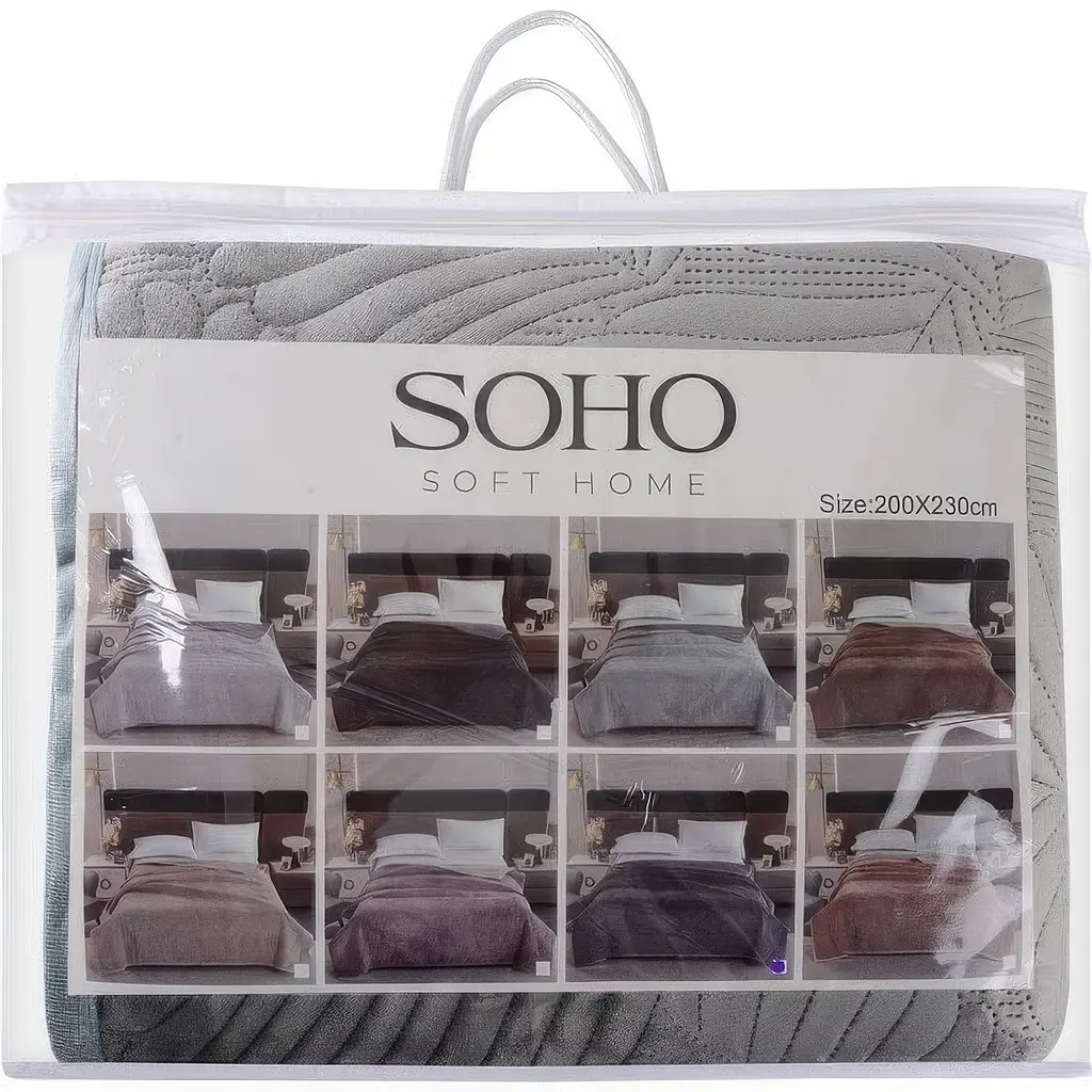 Покривало Soho Velvet 200х220 см Silver (A120077) - фото 3