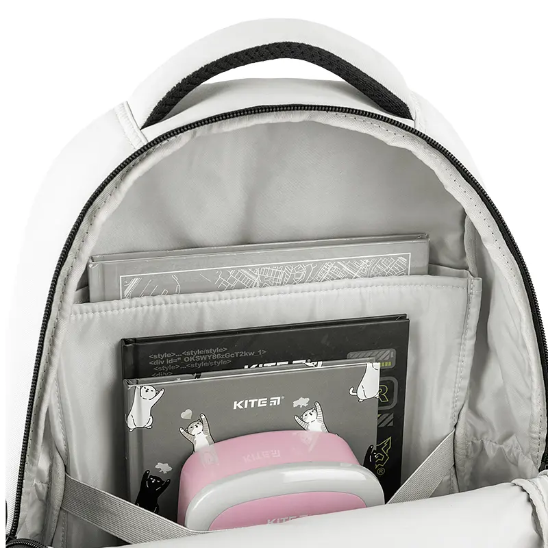 Рюкзак GoPack Education 183 світло-сірий Сірий (GO26-183M-2) - фото 15