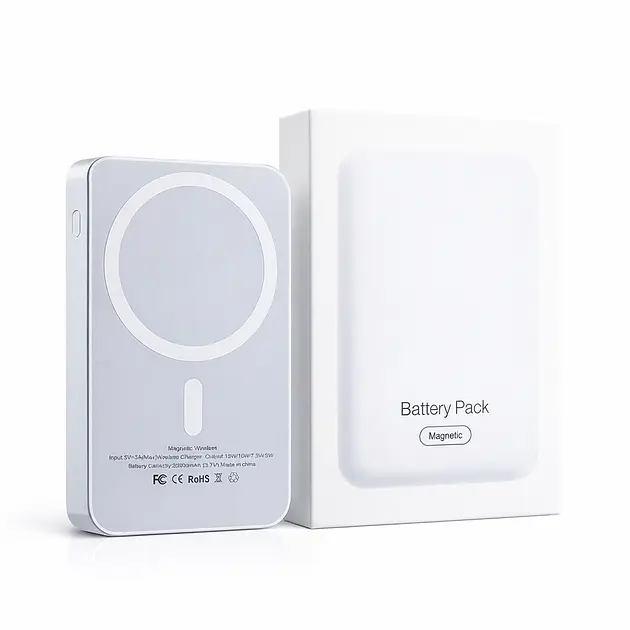 Магнітний павербанк 10000 mAh MagSafe / Power Bank Type-C / Повербанк магнітний бездротовий 22, 5 W - фото 7