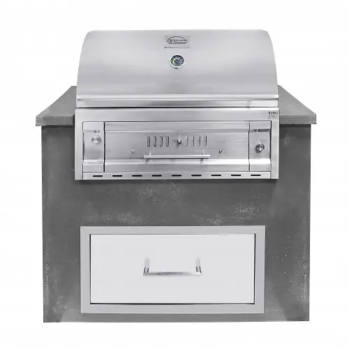 Вугільно-дров'яний гриль Grilli Fiery Fish вбудований - фото 5