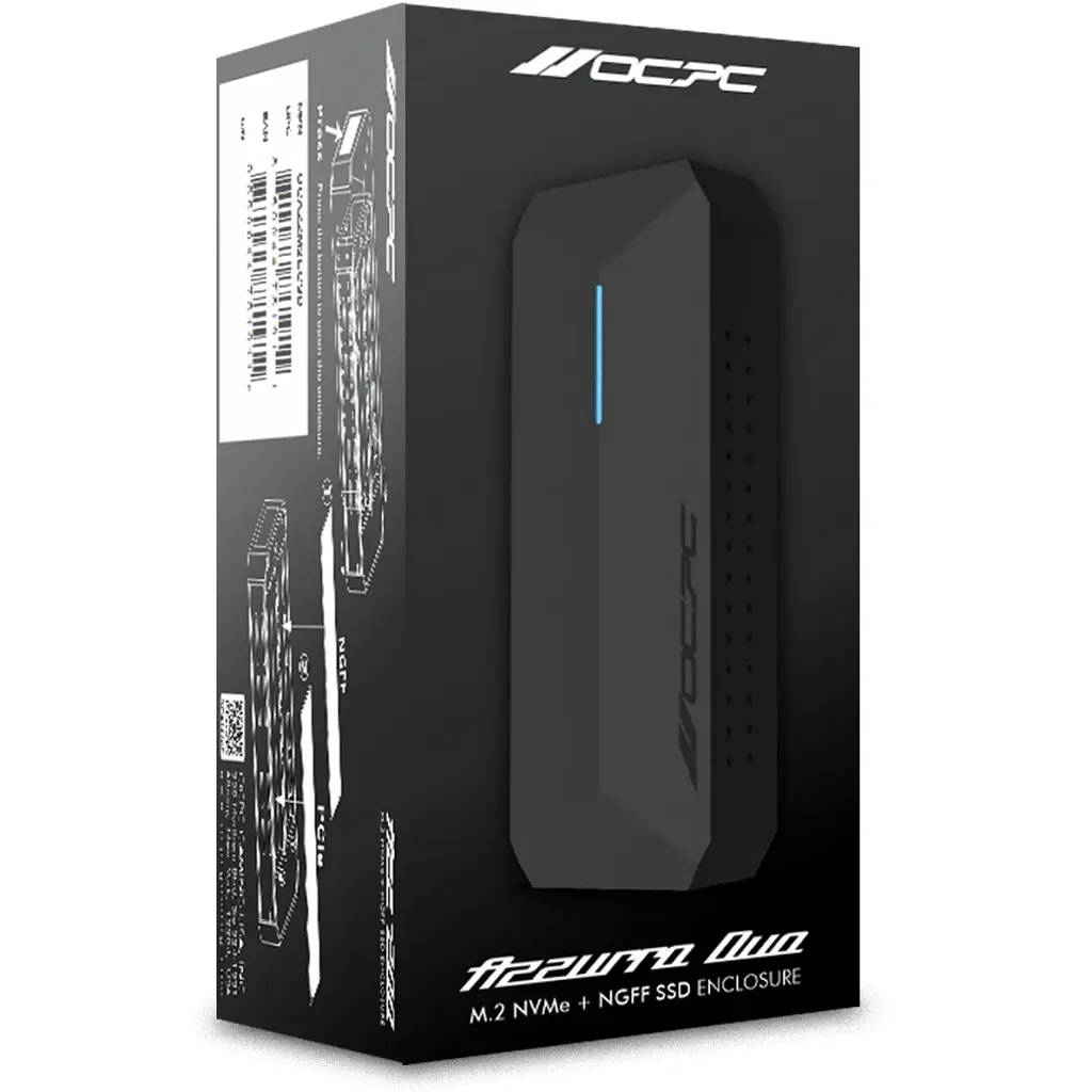 Зовнішня кишеня OCPC Azzurro Duo NVMe PCIe M.2 to USB 3.1 (OCAZZM2ECSD) - фото 5