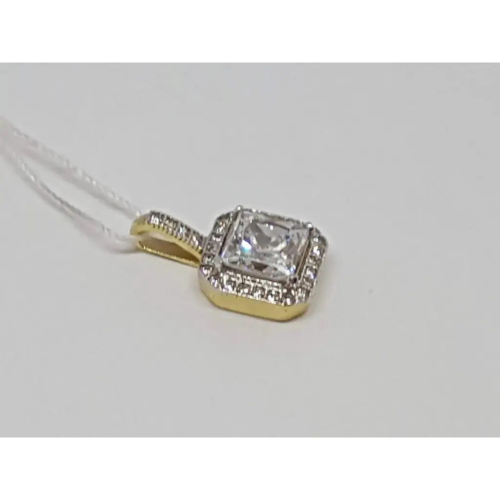 Золота підвіска Столична Ювелірна Фабрика з фіанітами. 422543Ж - фото 2