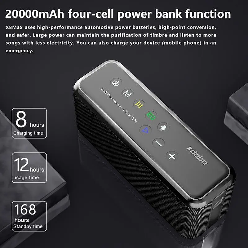 Колонка бездротова XDOBO X8 Max 100 Вт акустика портативна - фото 6