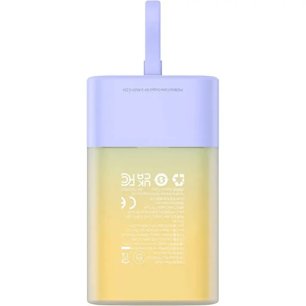 Зовнішній акумулятор Baseus Popsicle Lightning 5200mAh 20W Purple [P10055600512-00] [125023] - фото 4