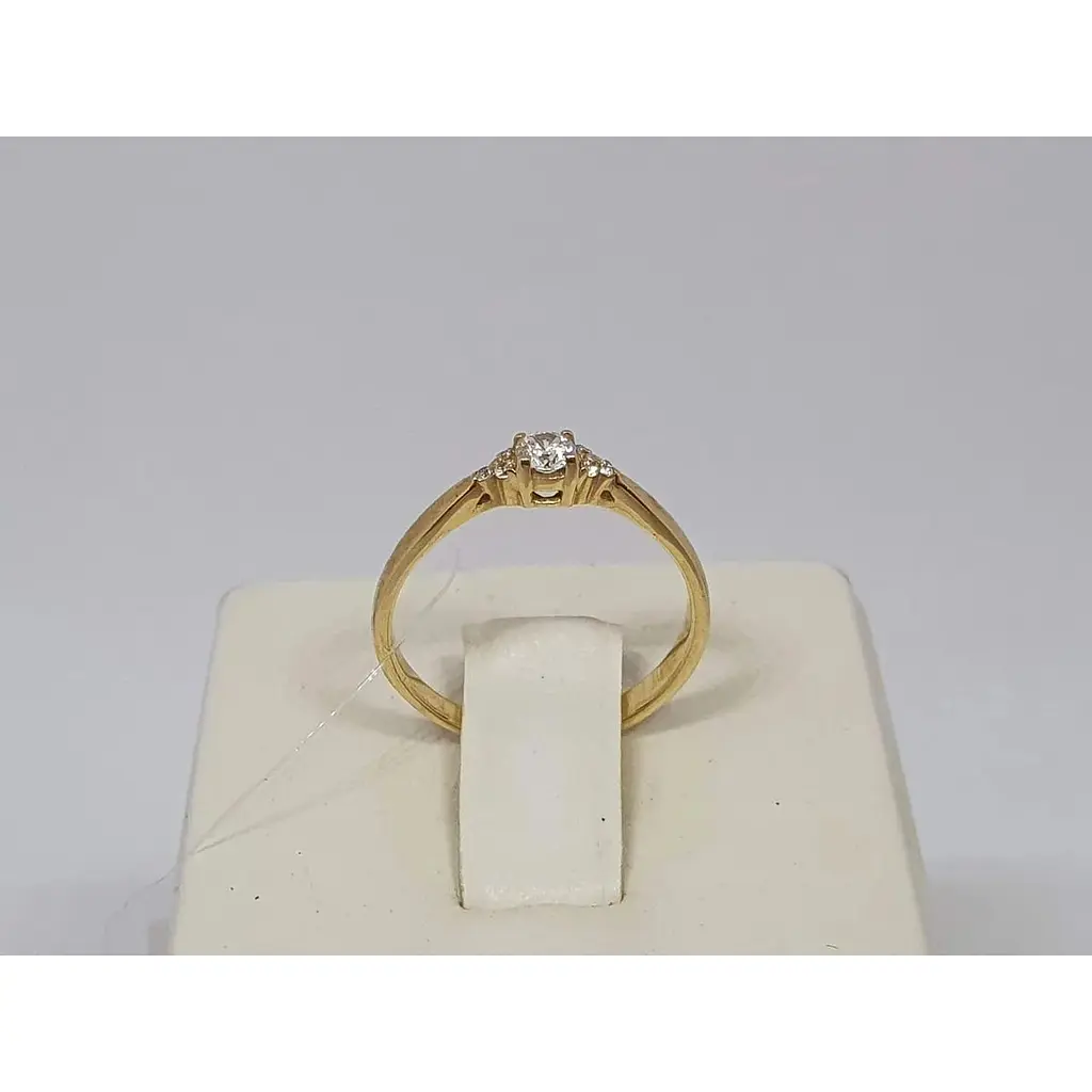 Золоте кільце з фіанітами Qvaliz. К01005Ж 15,5 - фото 5