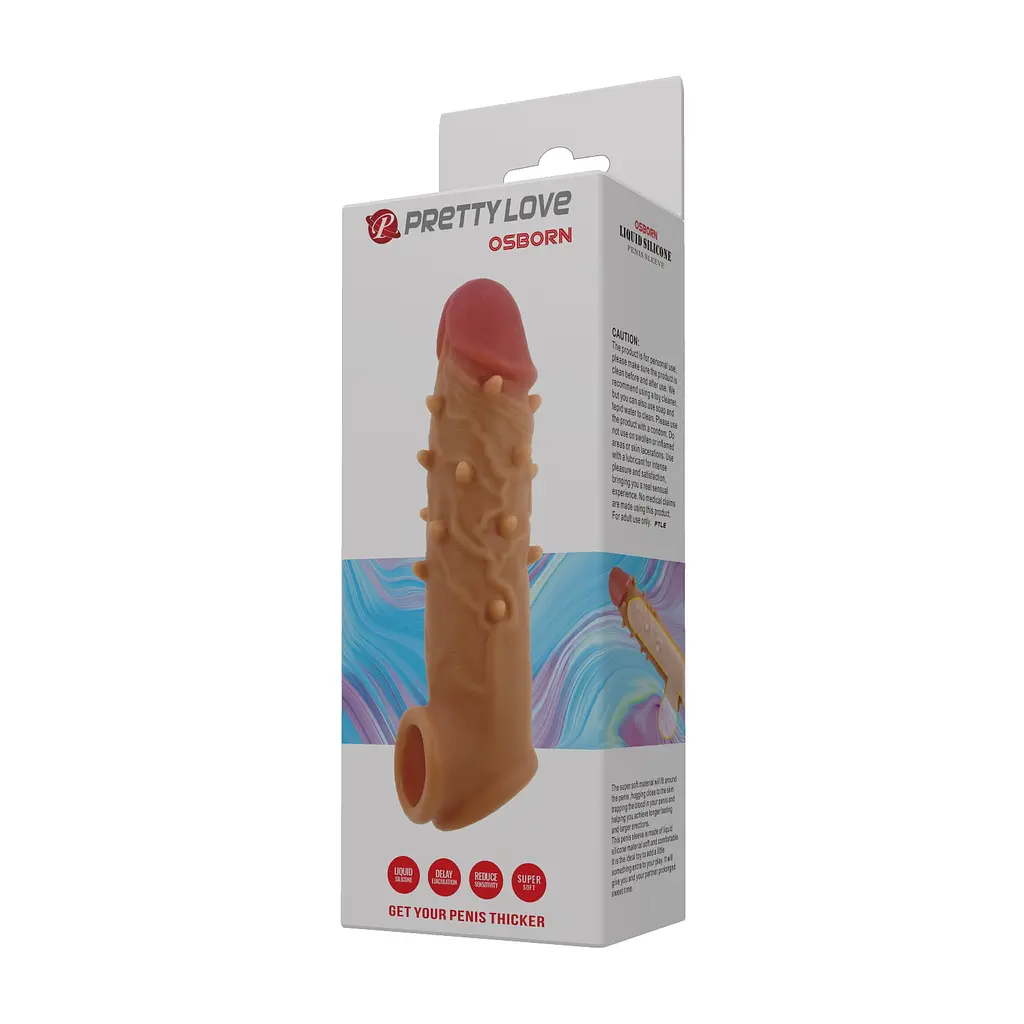 Насадка на пеніс PRETTY LOVE - OSBORN, Silicone PRETTY LOVE BI-026250 102743 - фото 2