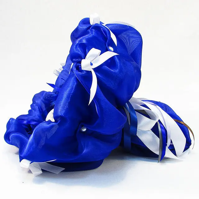 Букет из мягких игрушек 11 мишек 5282IT синий - фото 3