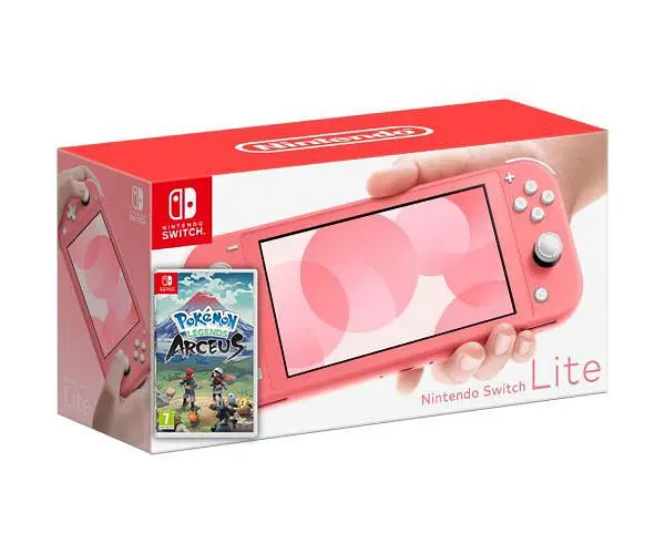 Ігрова консоль Nintendo Switch Lite Coral + Гра Pokemon Arceus - фото 3