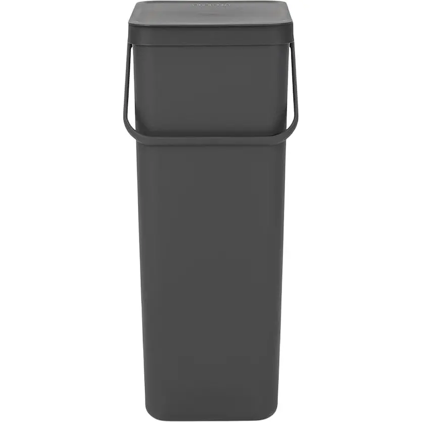 Ведро для мусора Brabantia Sort&Go 40 л темно-серый (251047) - фото 2
