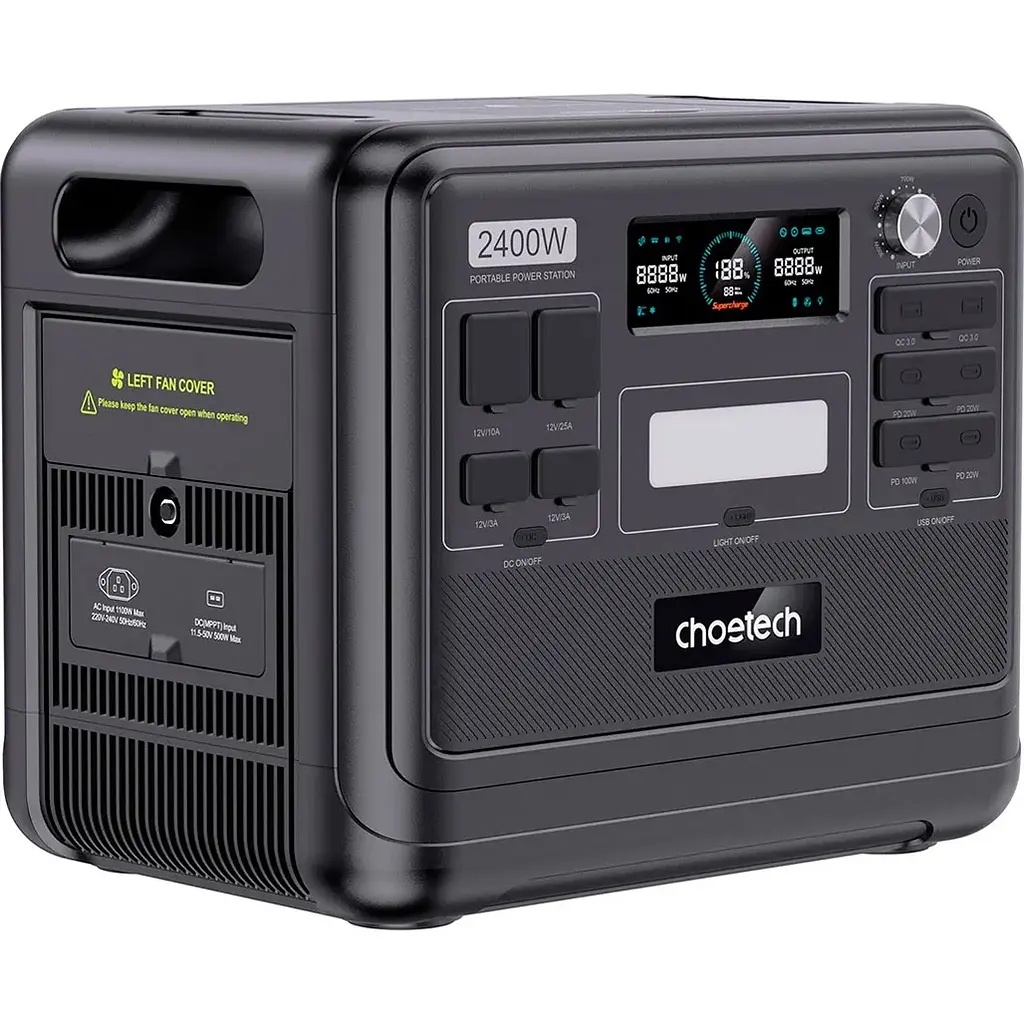 Зарядная станция Choetech BS008 2400W [105376] - фото 2