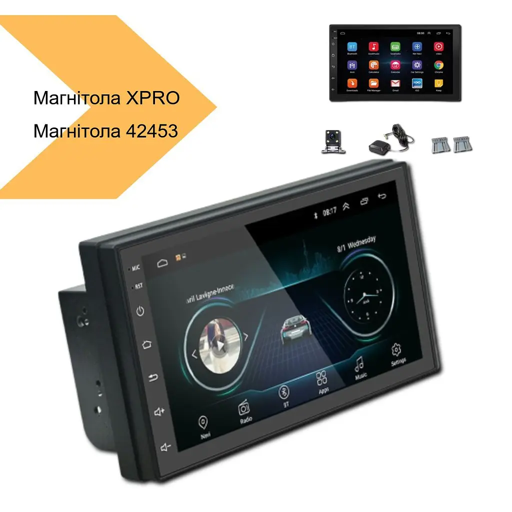 Универсальная магнитола 7 4+32GB Android 12 с поддержкой CarPlay XPRO (42453-7011-A_3234) - фото 10