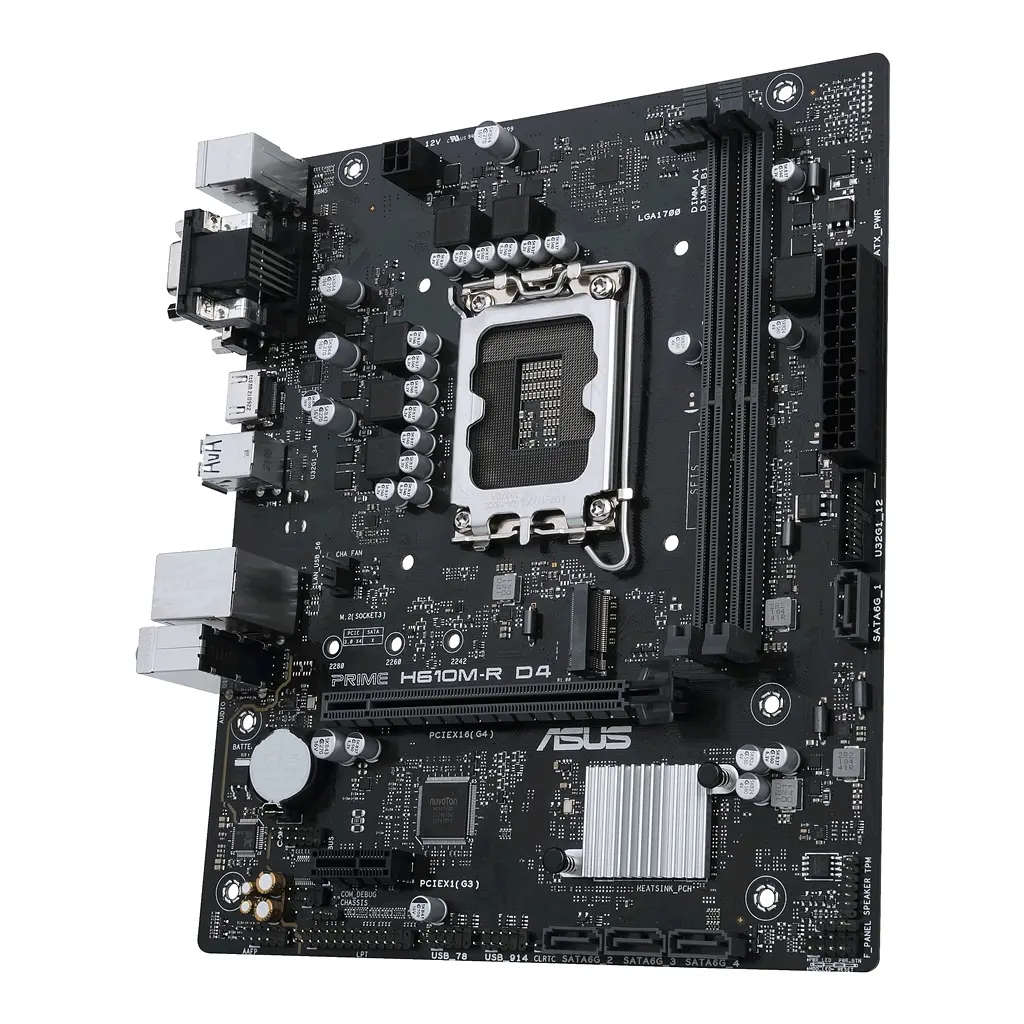 Материнская плата Asus Prime H610M-R D4-SI Socket 1700 - фото 5