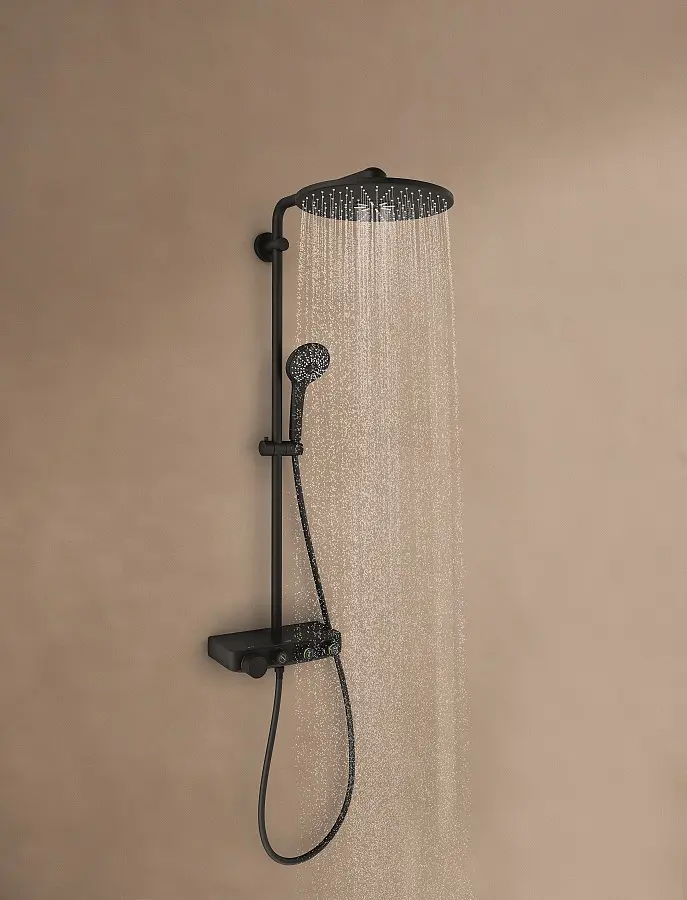 Душевая система с термостатом Grohe Euphoria Smart Control System 310 Duo 22120KF0, Черный матовый - фото 9