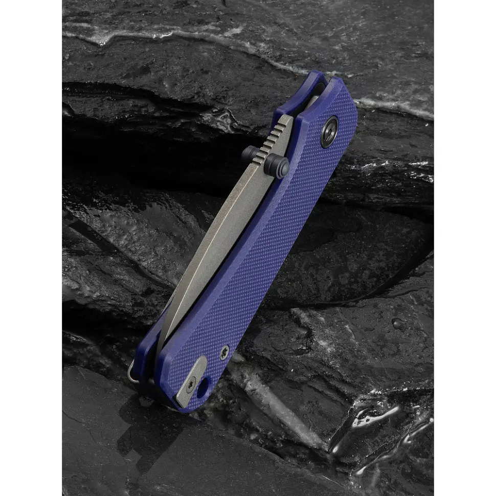 Ніж складаний кишеньковий Civivi Baby Banter Slip Joint (6 см) Nitro-V / G10 синій - фото 11