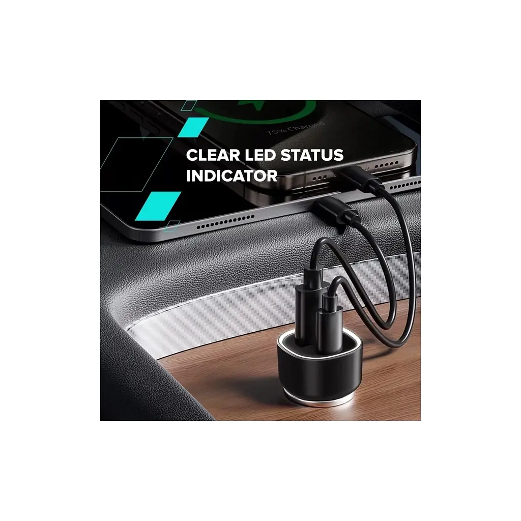 Зарядний пристрій Canyon 1xUSB + 1xUSB-C PD48W black (CNE-CCABR3AC) - фото 9