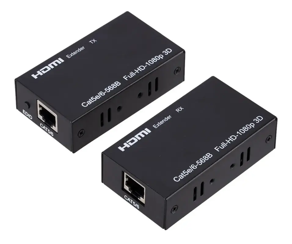 Подовжувач HDMI Extender до 60 метрів по витій парі (один кабель) Tcom 1080p - фото 3