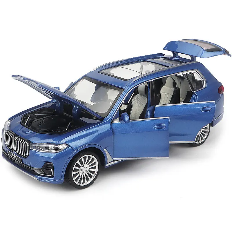 Колекційна металева модель автомобіля Автопром BMW X7 з інерцією, світлом та звуком 1:32 - фото 2