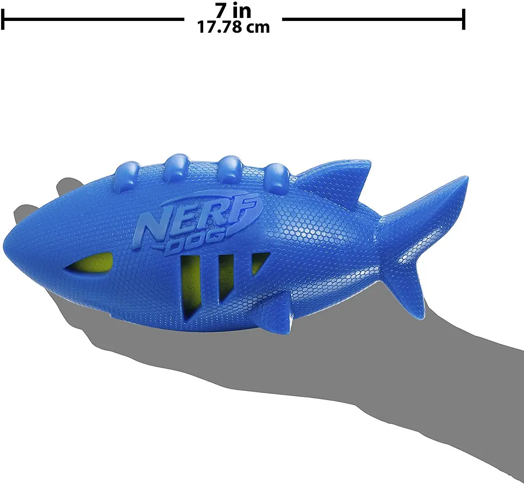 Іграшка-акула для собак Nerf Dog Shark Football Dog Toy - фото 5